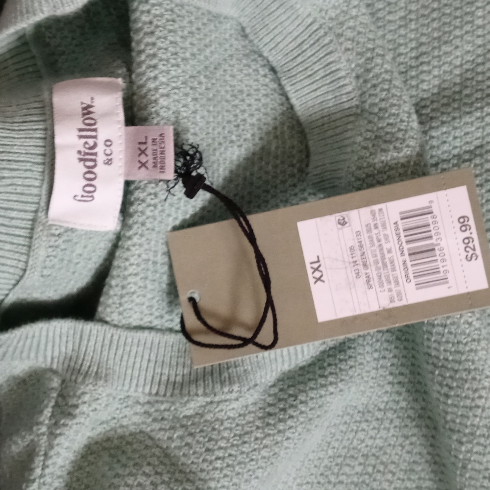 NWT Mens 2X long-sleeve henley shirt. 100% Cotton - Picture 5 of 8